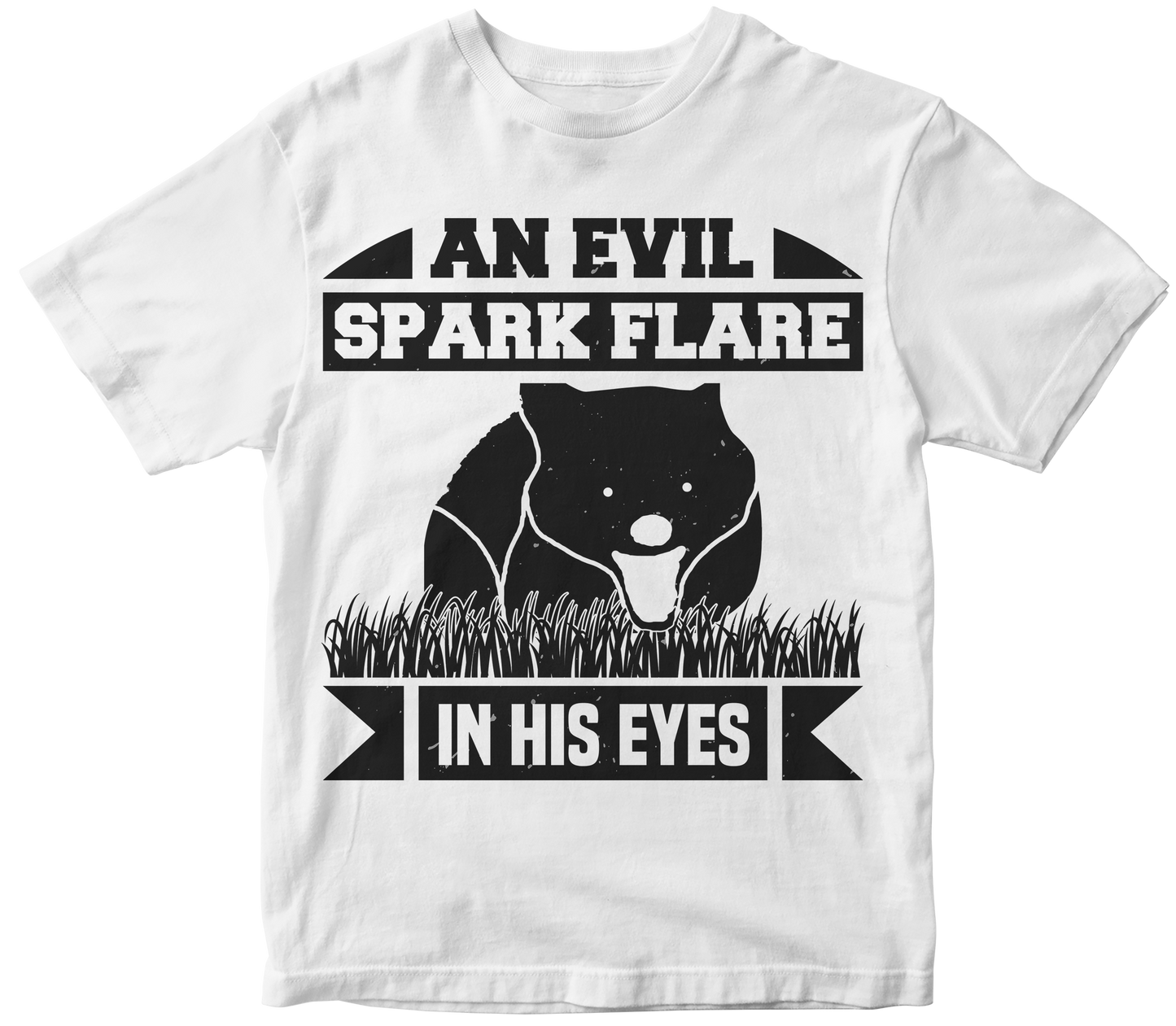 An evil spark flare in his eyes