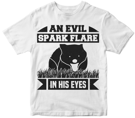 An evil spark flare in his eyes