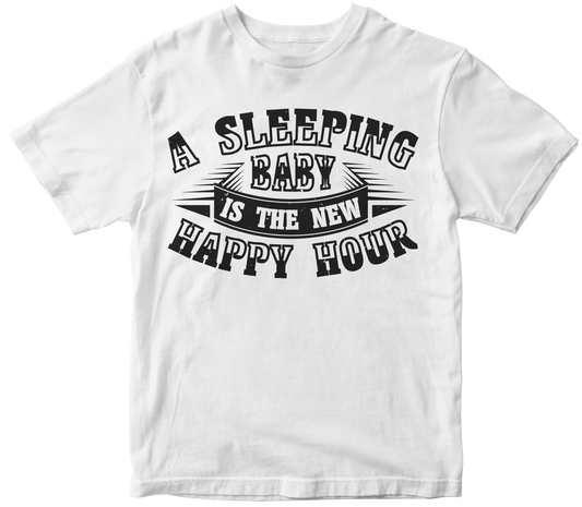 A sleeping baby is the new happy hour