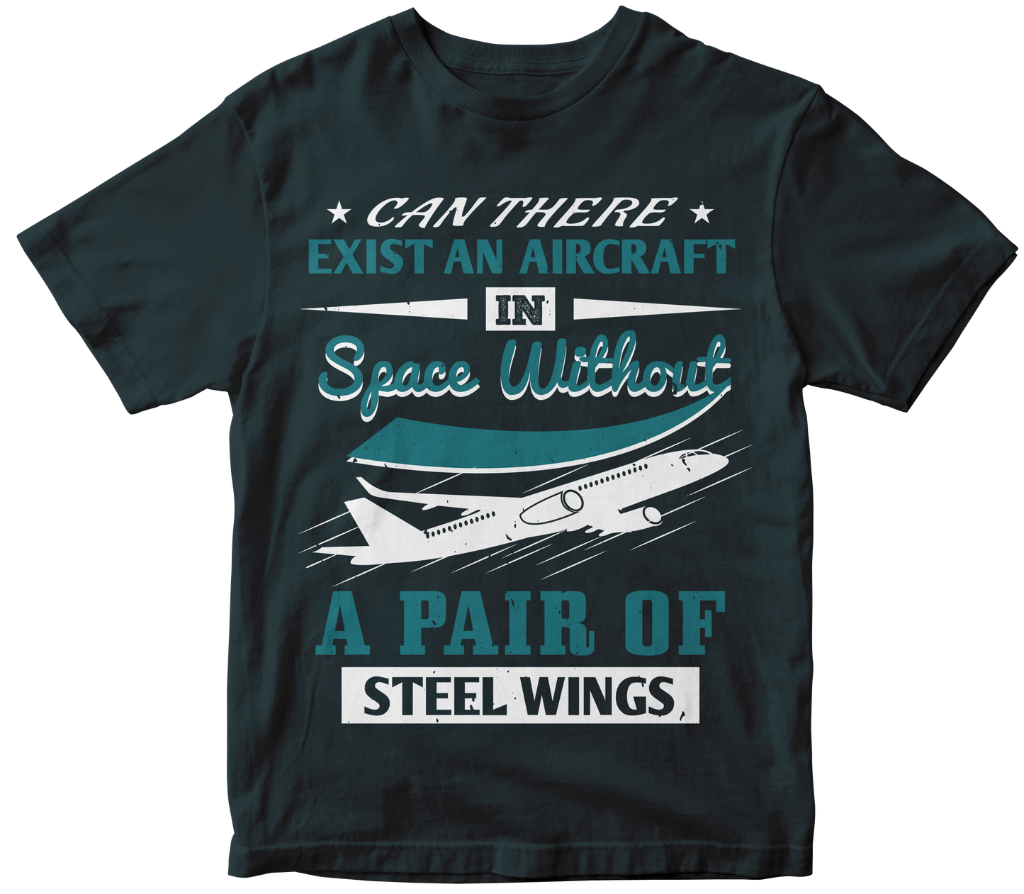 Can there exist an aircraft in space without a pair of steel wings