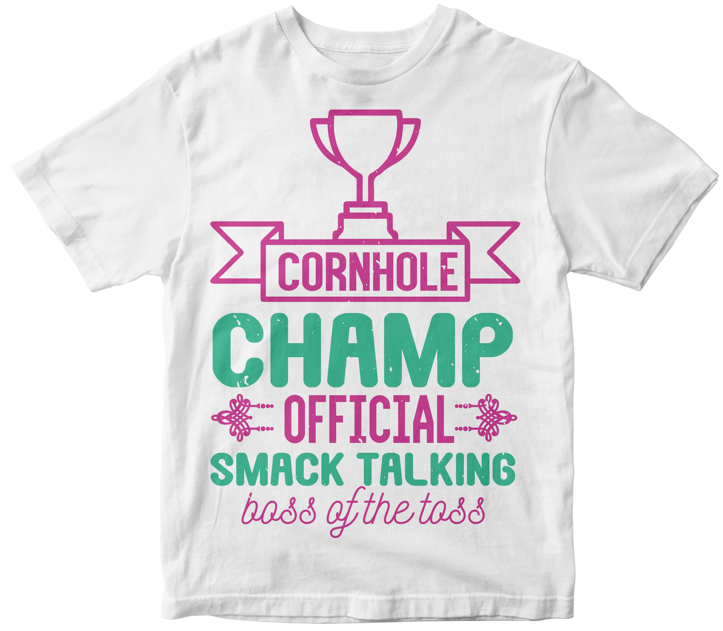 Cornhole champ official smack talking boss of the toss