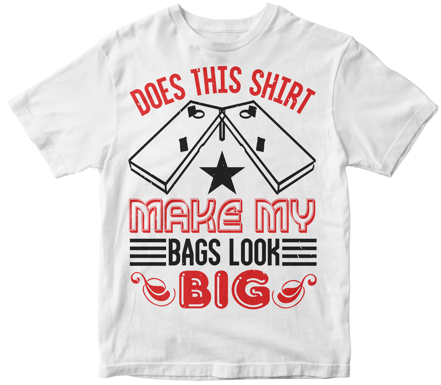 Does this shirt make my bags look big