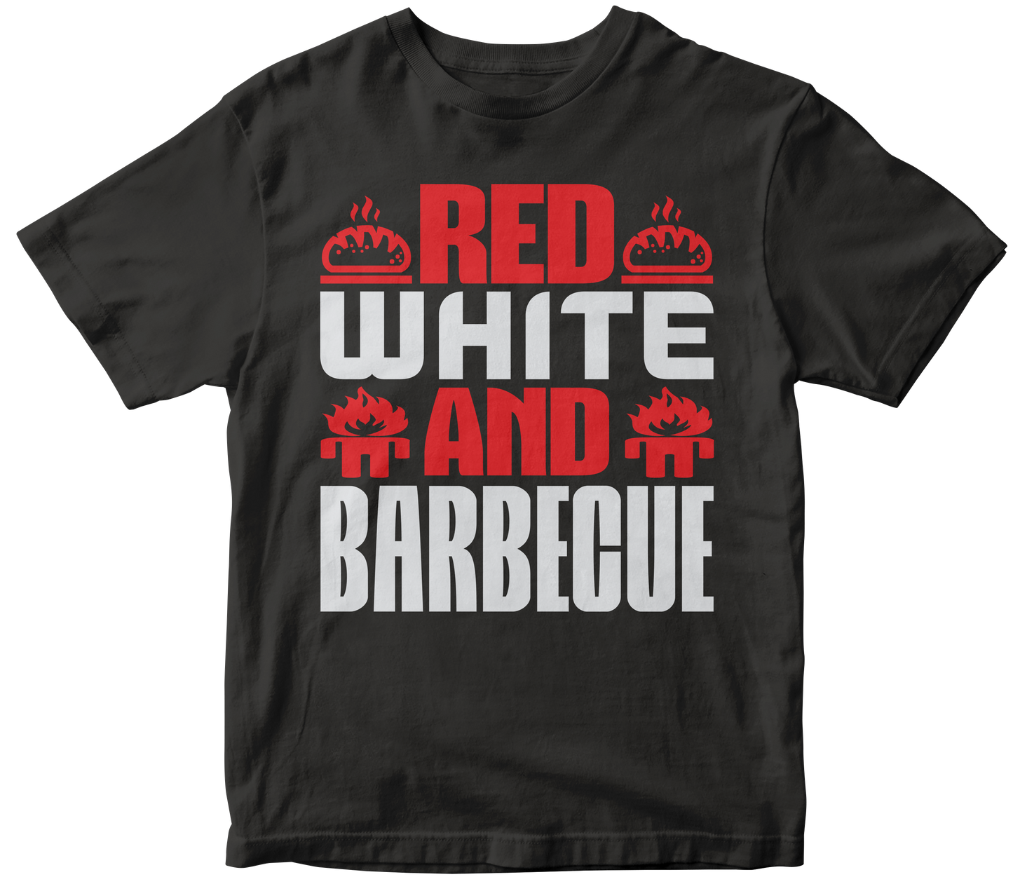 RED WHITE AND BBQ