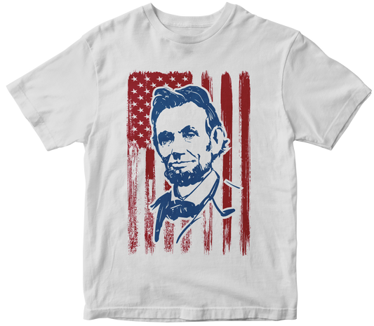 Abraham Lincoln with Fiag, Flag Color